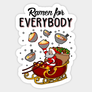 Ramen Ugly Christmas Sweater Sticker